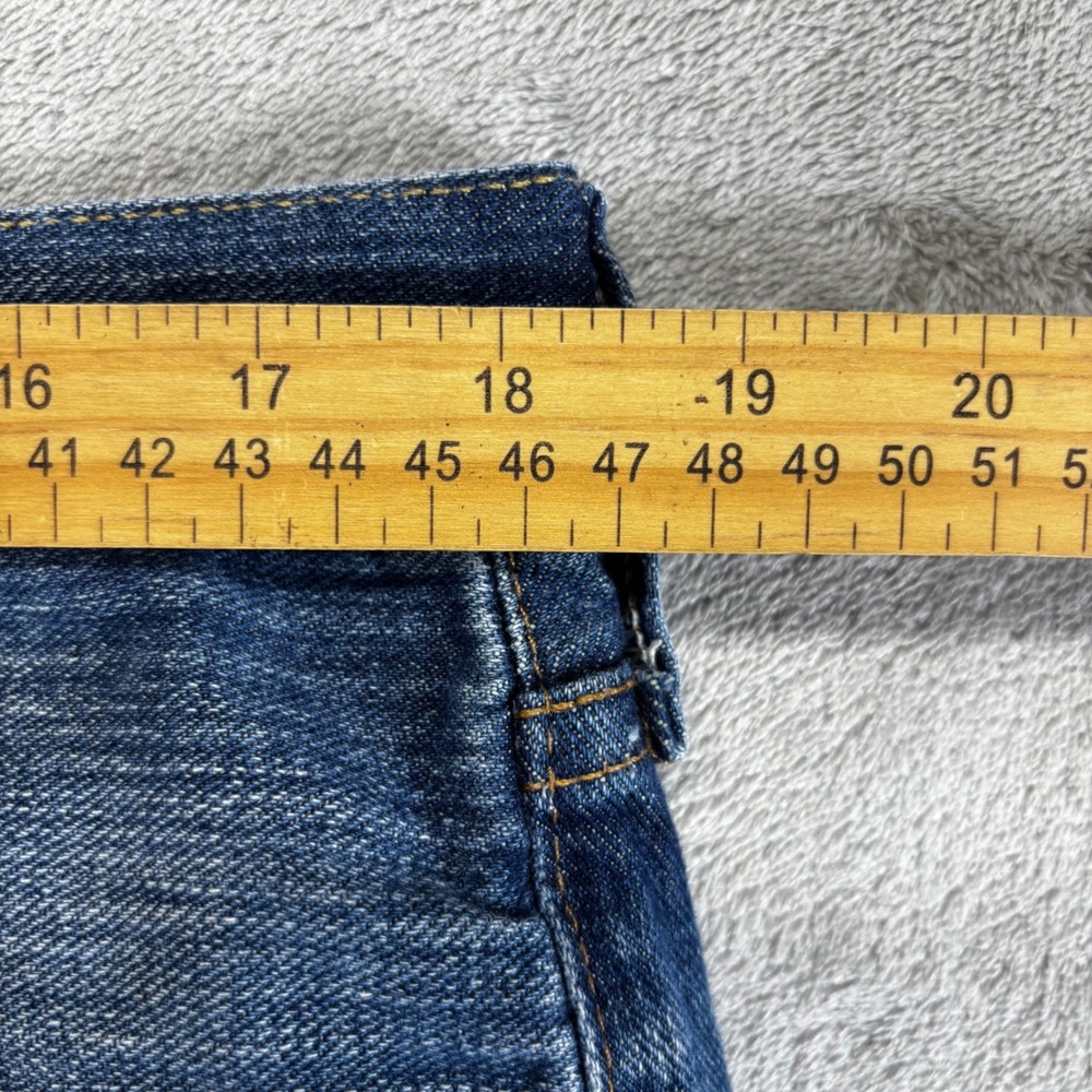 Nautica Jeans Co Straight Leg Mens‎ 36x32 Blue Good Distressed Medium Wash Denim - Picture 11 of 12